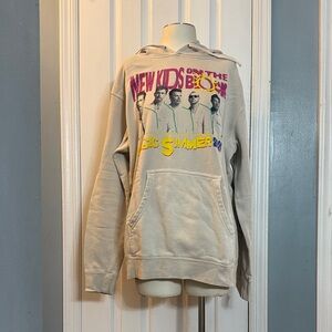 New Kids on the Block Beige Hoodie